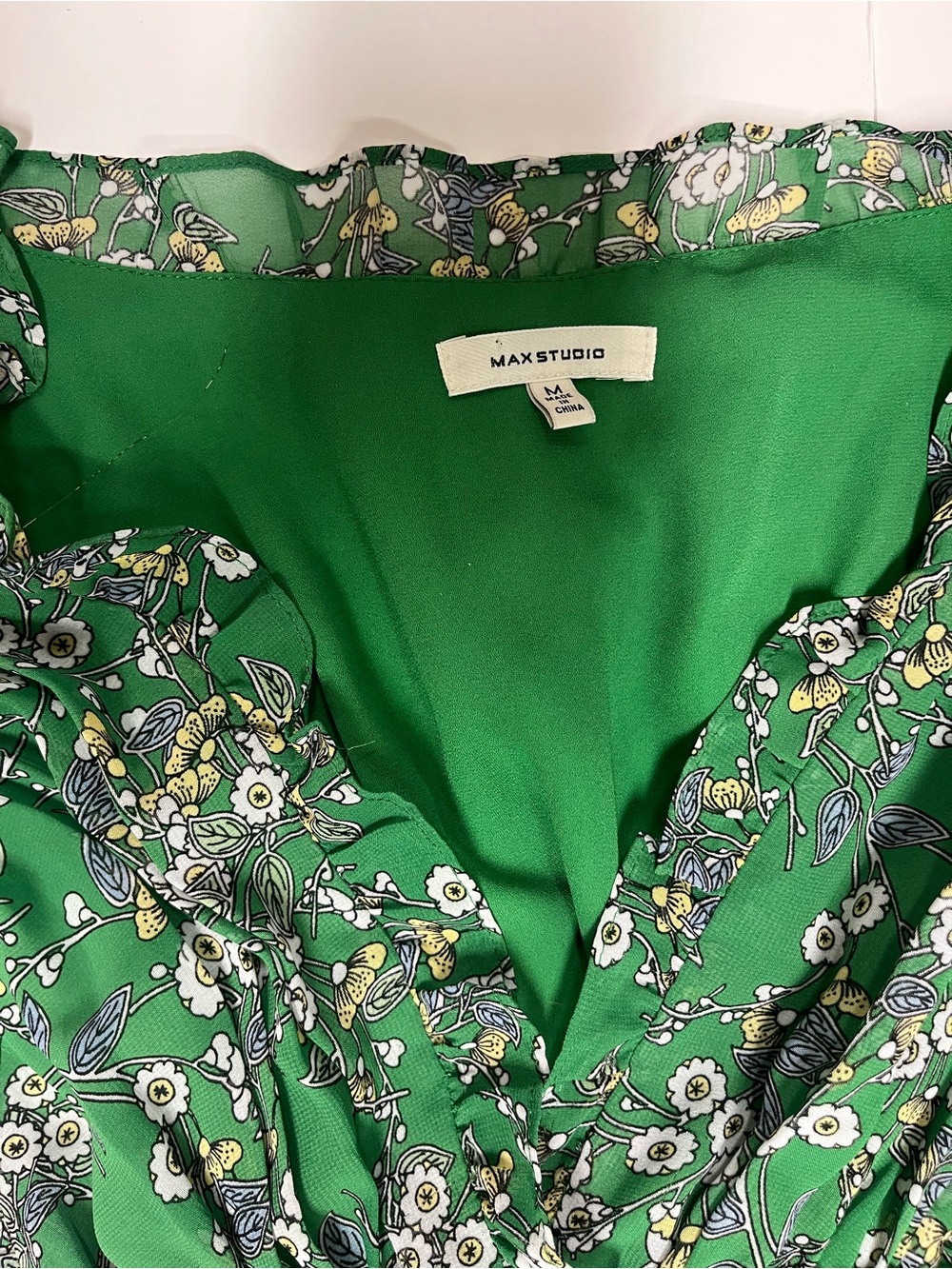 Max Studio Green Floral Maxi dress - Picture 4 of 5